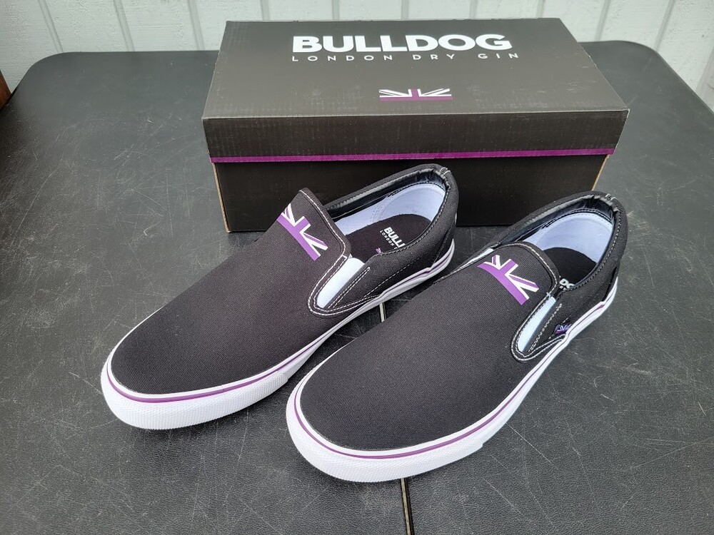 Bulldog London Dry Gin Mens Slip On Sneaker Shoes Size 11